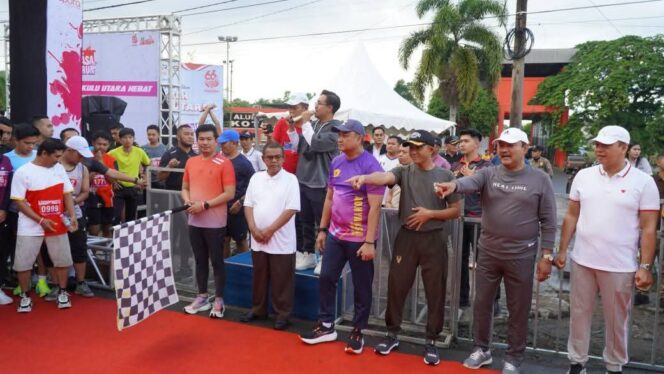 
 Moment HUT Bengkulu Utara, Bupati Arie Buka Ajang BerAsa FUN RUN