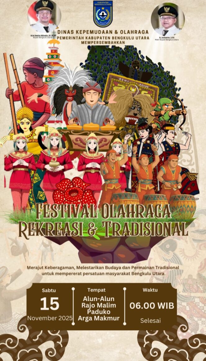 
 Dispora Bengkulu Utara Bakal Gelar Festival Olahraga Rekreasi dan Tradisional