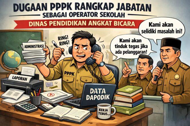 
 Dugaan, P3K Rangkap Jabatan Sebagai Operator Sekolah, Dinas Pendidikan Angkat Bicara