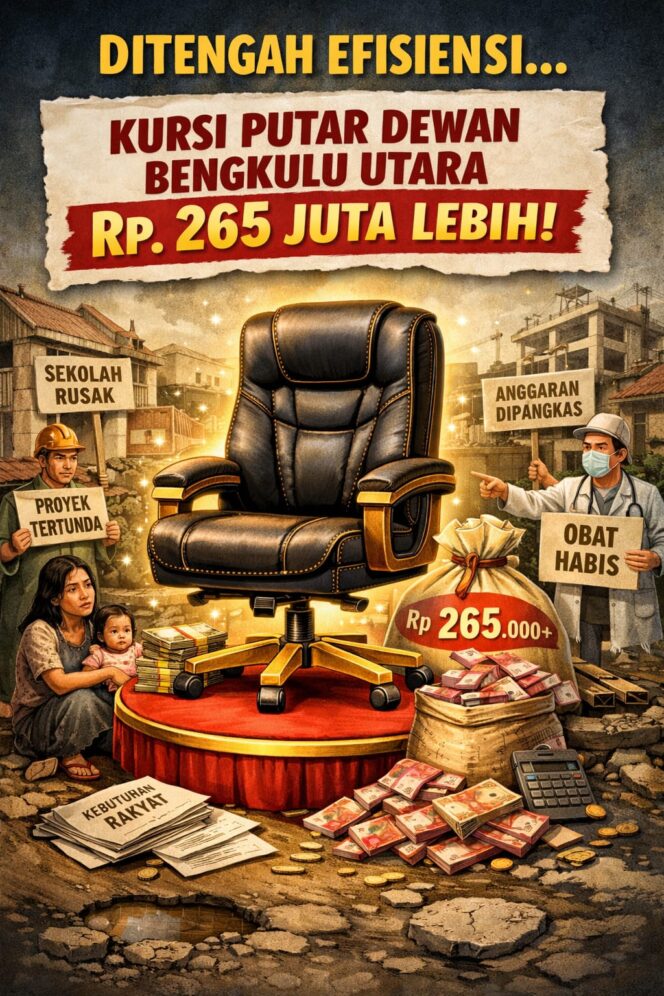 
 Ditengah Efisiensi, Kursi Putar Dewan Bengkulu Utara Rp. 265 juta Lebih