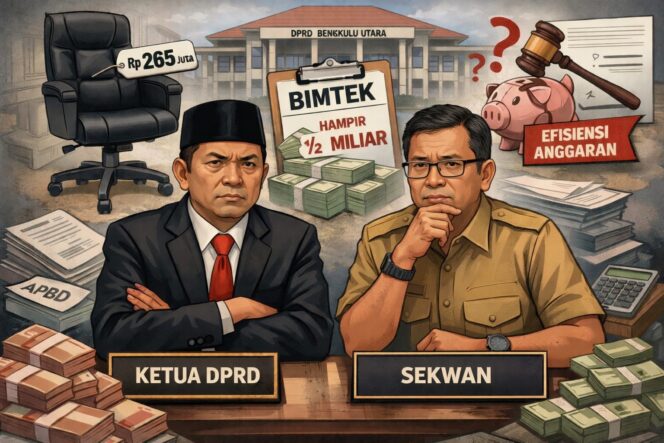 
 Era Ketua Parmin dan Sekwan Nyoman Karwiyanto, DPRD Bengkulu Utara Tuai Sorotan