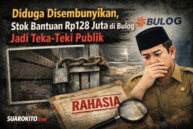 
 Diduga Disembunyikan, Stok Bantuan Rp128 Juta di Bulog Jadi Teka-Teki Publik