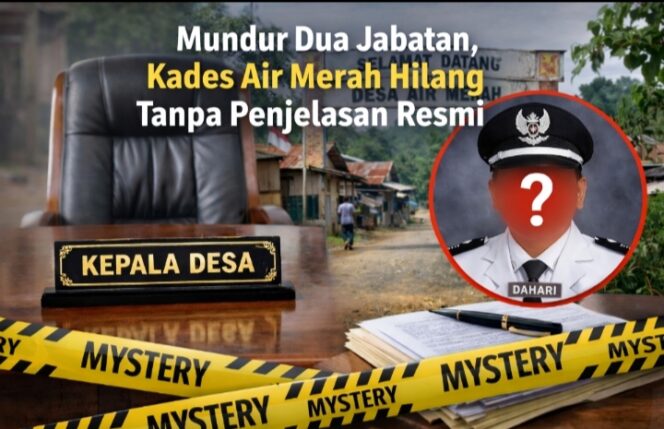 
 Mundur Dua Jabatan, Kades Air Merah Hilang Tanpa Penjelasan Resmi