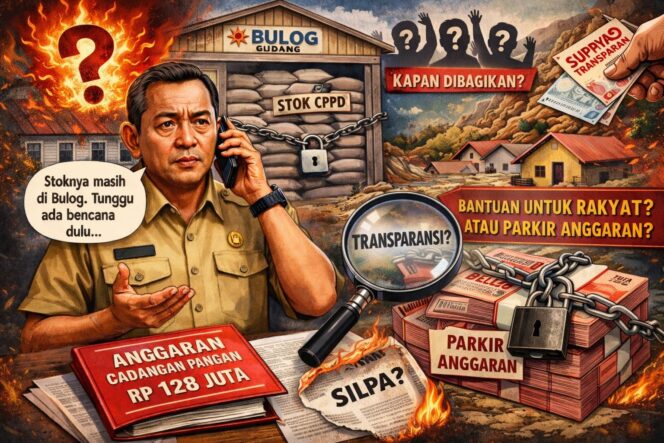 
 Anggaran Rp128 Juta “Parkir” di Bulog, Kadis Ketahanan Pangan  Akui Belum Disalurkan
