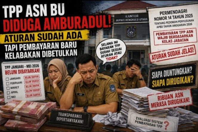 
 TPP ASN BU Diduga Amburadul, Pembayaran Baru Kelabakan Dibetulkan Pemerintah Daerah