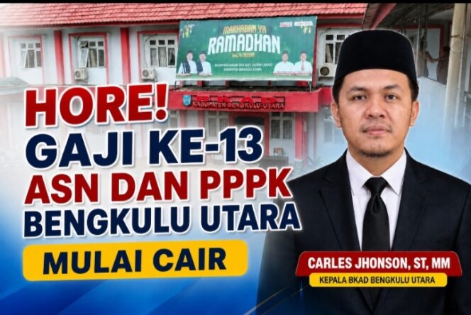 
 Hore! Gaji Ke-13 ASN dan PPPK Bengkulu Utara Mulai Cair