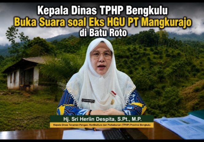 
 Kepala Dinas TPHP Provinsi Bengkulu Buka Suara soal Eks HGU PT Mangkurajo di Batu Roto