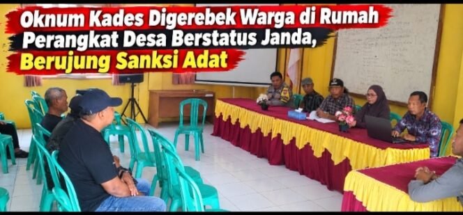 
 Oknum Kades Digerebek Warga di Rumah Perangkat Desa Berstatus Janda, Berujung Sanksi Adat