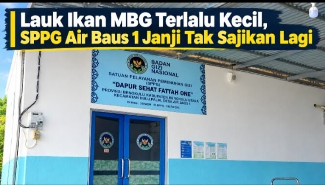 
 Lauk Ikan MBG Terlalu Kecil, SPPG Air Baus 1 Janji Tak Sajikan